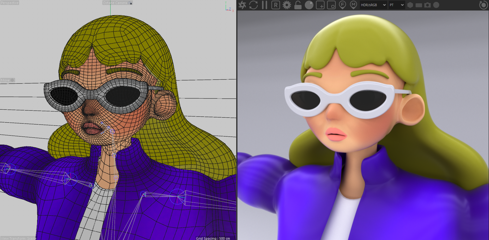 Anna character topology close-up
